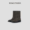 ROMI STUDIO“率性自我”进口牛反绒胚皮拼羊皮中筒马丁靴 448DS008 商品缩略图0