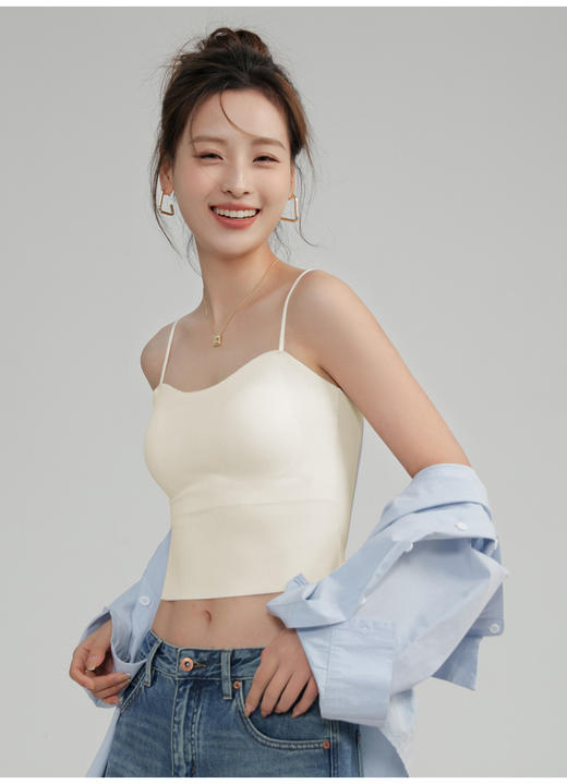 火桐hooton搭配神器 无感轻盈冰丝吊带美背8851 商品图1