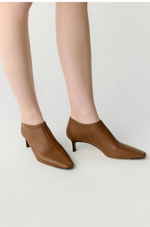 现货 THS 9.23-限时 之家 新款巨舒适弹力羊皮 秀气小方头高跟方跟皮鞋 高跟鞋 3色 BZ1209 商品图1