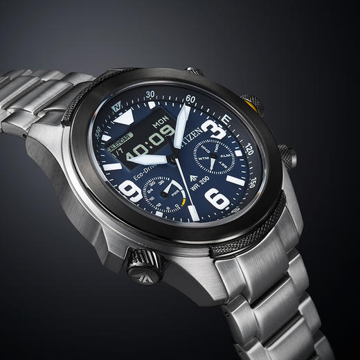 西铁城/CITIZEN运动光动能钢带男表JV1006-51L 商品图4