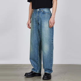 marka NEW COCOON FIT JEANS土耳其有机棉复古水洗宽松锥形牛仔裤