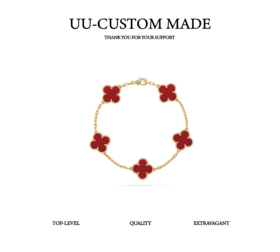 Van Cleef & Arpels梵克雅宝 Alhambra四叶幸运草系列 四叶草造型 金属 手链 女款 （SJ）