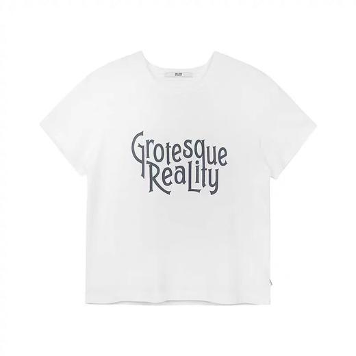 现货正品SPELLEDIT2024秋季新品Reality 短袖美式复古字母印花T恤 商品图3