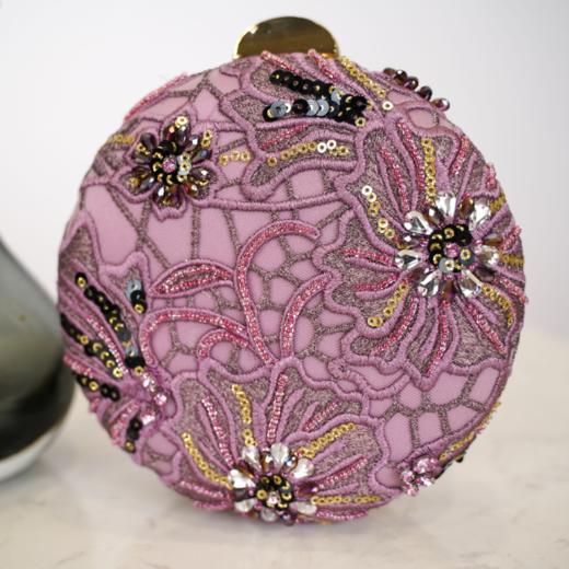 马天奴蕾丝珍珠精美手包MPA708BG0 商品图0