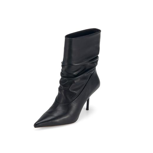 westory2024年秋冬季款纯色细高跟尖头性感长筒中筒瘦瘦靴W24DC84331 商品图3