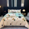 【YW】无忧购韩系温柔印花加厚磨毛居家床品四件套YZ311024154（截单后7天发货) 商品缩略图1