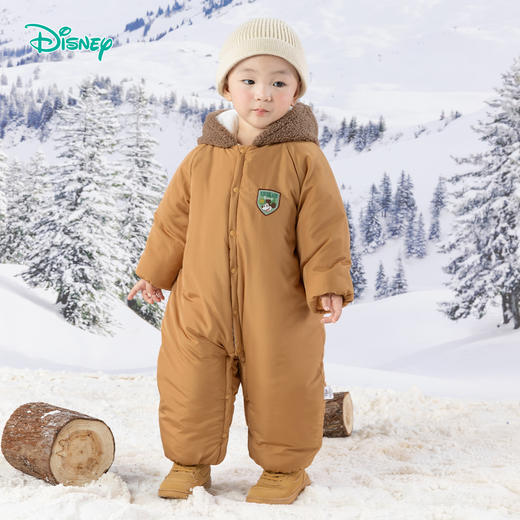 迪士尼【米奇夹棉保暖哈衣】24冬季新款男童连体衣防风御寒爬服外出服ZD4DL011 商品图4