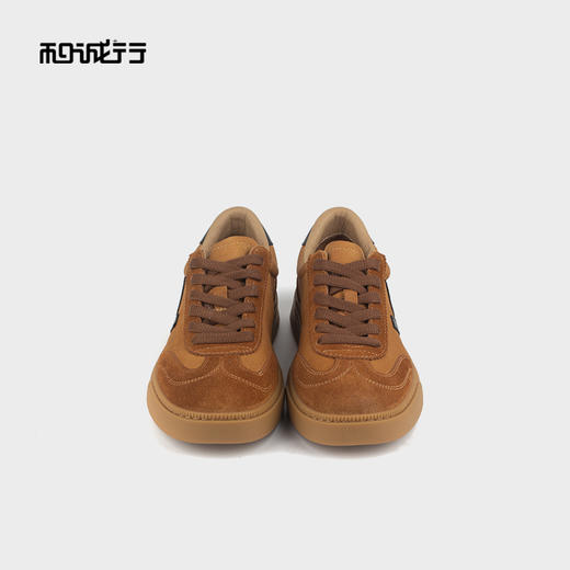和诚行 2024秋冬新款时尚百搭休闲鞋男厚底复古德训鞋1050141 商品图2