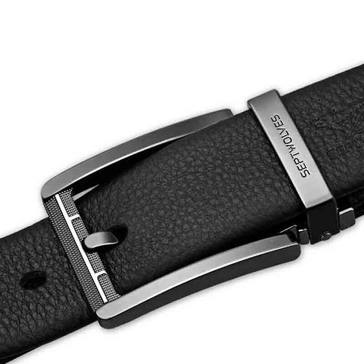 七匹狼 头层牛皮针扣腰带皮带 商品图3