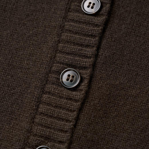 ROMI STUDIO“松弛随性”7针单边*羊毛V领软糯针织开衫 432CS281 商品图3