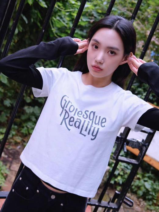 现货正品SPELLEDIT2024秋季新品Reality 短袖美式复古字母印花T恤 商品图1