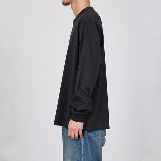 marka CREW NECK TEE L/S 印度有机棉高织长袖圆领T恤 商品图1