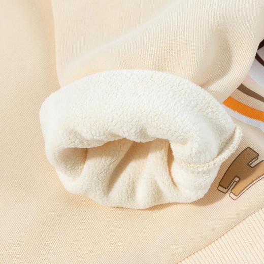 贝贝怡【加绒保暖】秋冬新款运动休闲卫衣卫裤两件套男童户外跑步套装ZB3DT094
 商品图6