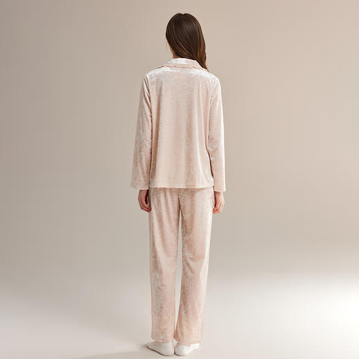 美季美优2024秋季新款睡衣女金丝绒天鹅绒女士可外穿家居服套装 商品图2