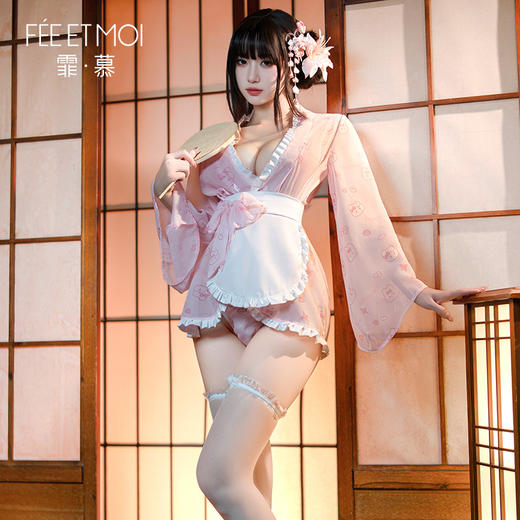 【情趣内衣】霏慕糯糯小兔叽私房印花和服6805 商品图8