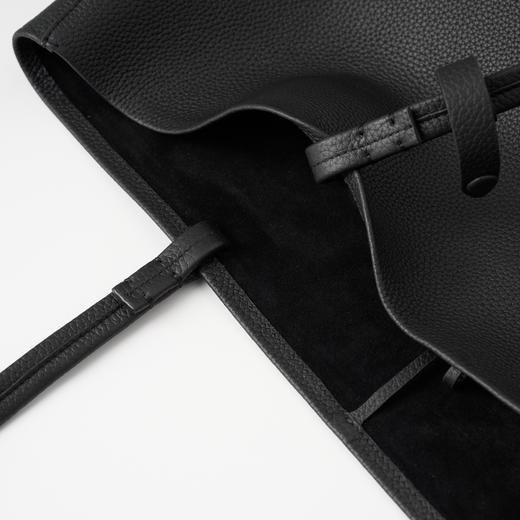 ROMI STUDIO “松弛至上” 荔面头层牛皮拼羊皮手提大号托特包 444TS007 商品图6