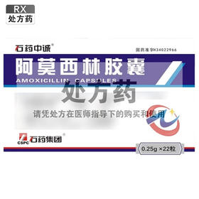 阿莫西林胶囊，0.25g*22粒，石药中诚