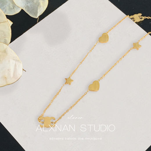 鹿鹿推荐 • 【原价79秒杀36.9亏本秒！】凯旋门爱心星星精致18K项链 商品图4