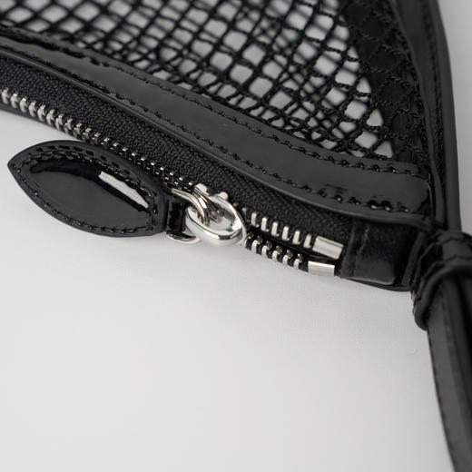 ROMI STUDIO“率性自我”漆皮编织镂空半月形单肩渔网包 444NS025 商品图3