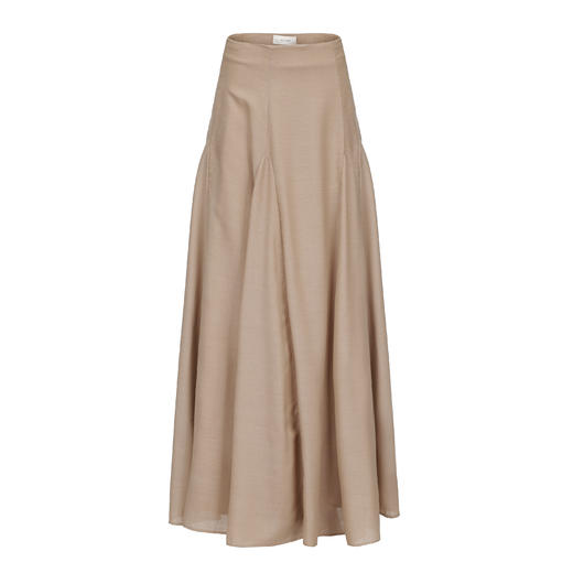 Ruohan  茶色羊毛伞型半裙 商品图9