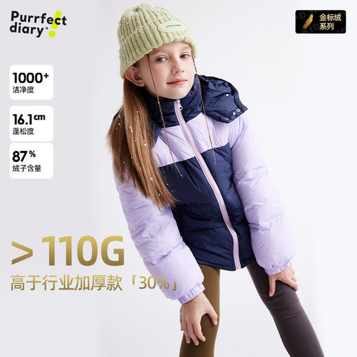 fx-【高于国标】儿童撞色拼接羽绒服 PDWT2413 商品图0