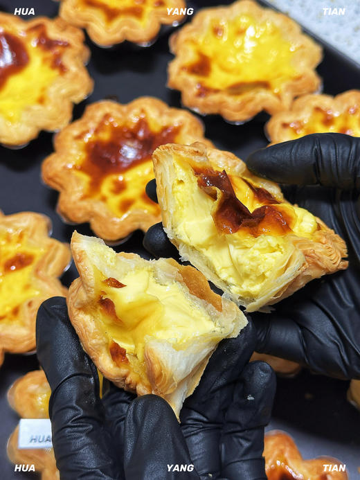 香！酥！嫩！当日现烤香草可颂蛋挞 商品图1