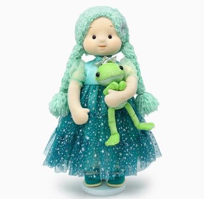 BUDIBASA巴迪宝思手工洋娃娃米娜+青蛙巴斯坦（38 cm） 商品图0