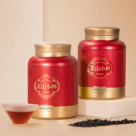 【年货茶礼】茶叶 正山小种 红茶 茶叶罐装 年货茶礼 茶饮 J4058-3 华源  500g 商品图0