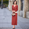 时尚休闲套装秋季新款法式优雅拼接上衣半身裙两件套裙YF9685 商品缩略图1