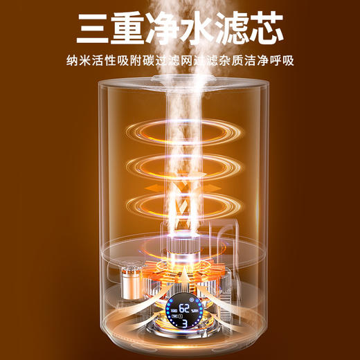秋冬【加湿器家用】大雾量桌面双喷香薰机 空调卧室补水保濕空气净化器 商品图1