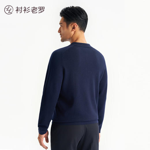 【轻织系列】可机洗翻领针织长袖毛衣247X0P728L 商品图4