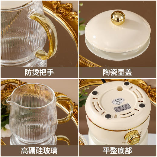 【迷你养生炖杯】小型加热花茶热牛奶养生护 炖煮茶器玻璃养生壶礼盒装 商品图2
