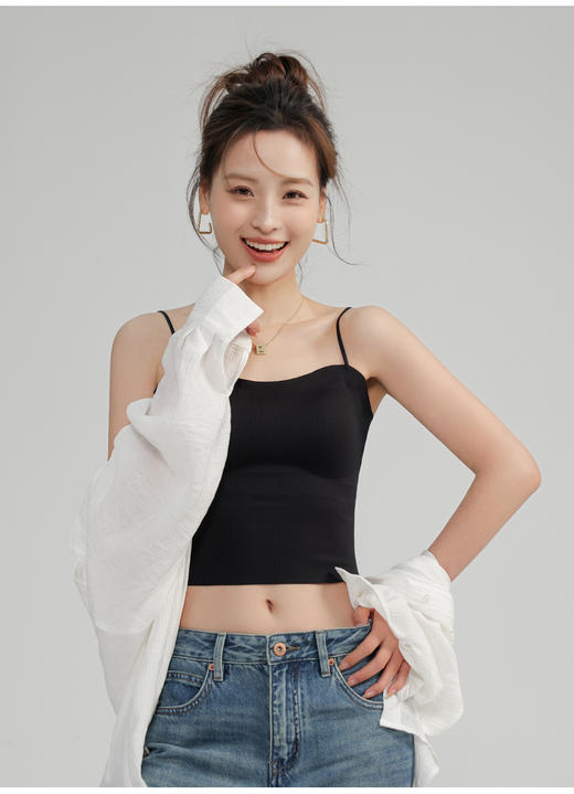 火桐hooton搭配神器 无感轻盈冰丝吊带美背8851 商品图0