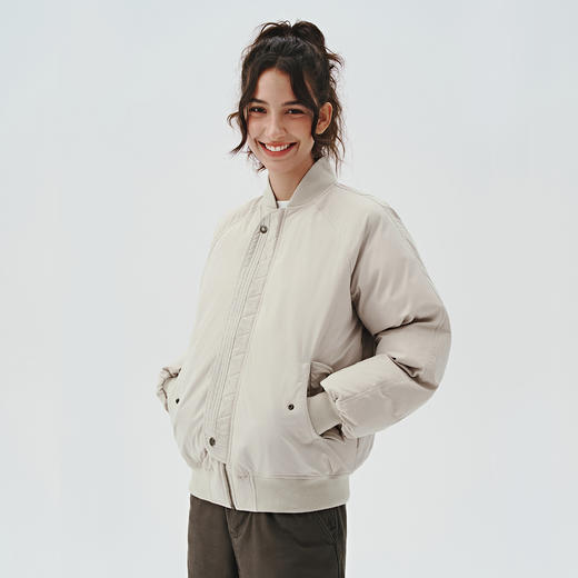 714street美式复古ma1飞行员夹克冬季新款立领棉服宽松短款外套男 商品图1