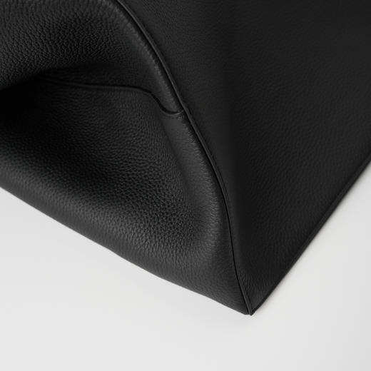 ROMI STUDIO “松弛至上” 荔面头层牛皮拼羊皮手提大号托特包 444TS007 商品图7