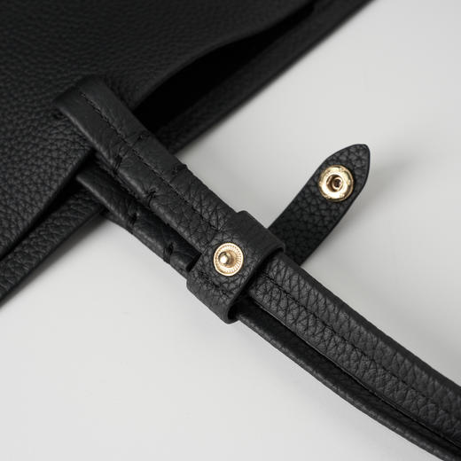 ROMI STUDIO “松弛至上” 荔面头层牛皮拼羊皮手提大号托特包 444TS007 商品图8