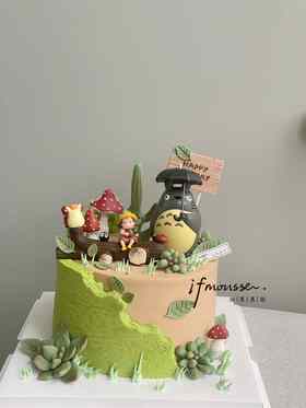 「女孩」龙猫 森系花园场景龙猫与小梅 提前3天预定