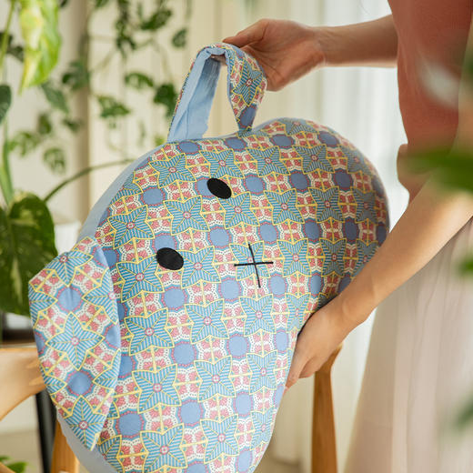 雪花系列兔子腰枕办公室护腰靠座椅腰枕靠背久坐办公椅子腰垫靠枕 商品图1