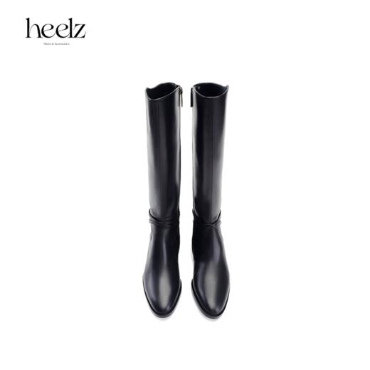 heelz设计师手工鞋履 ｜酷飒Ellen经典条带骑士靴2公分 商品图2