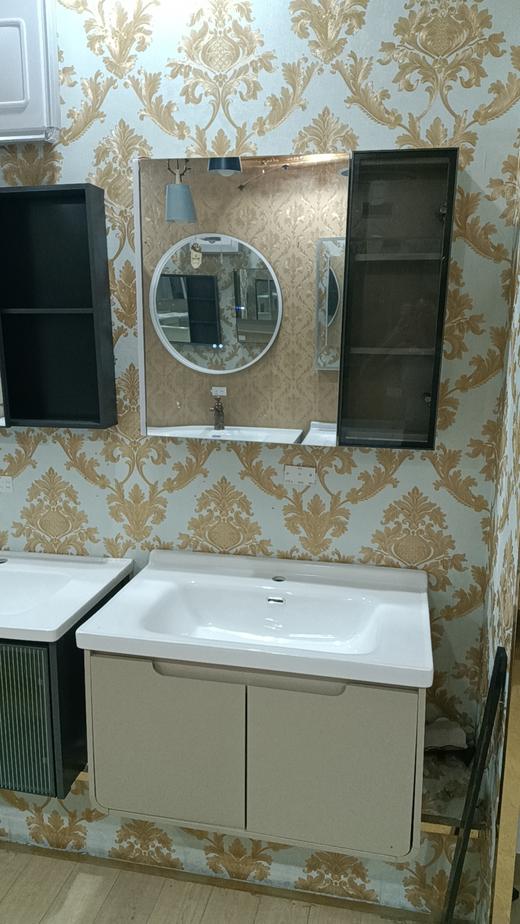 HT浴室柜 A61-80  三包装  配50陶瓷盆 商品图0