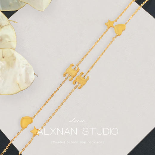 鹿鹿推荐 • 【原价79秒杀36.9亏本秒！】凯旋门爱心星星精致18K项链 商品图2