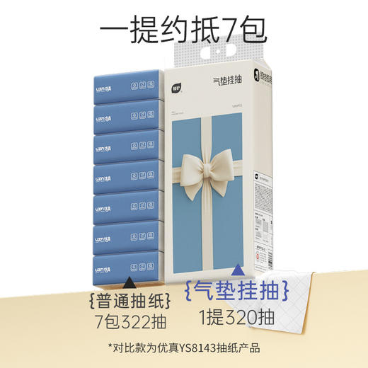 植护 挂抽纸面巾纸悬挂式320抽×6提 商品图5