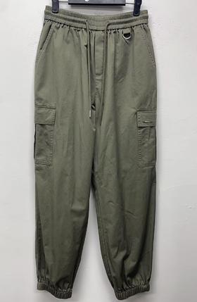 311WS抽绳双口袋百搭哈伦裤40325（绿） 春季 411171032105