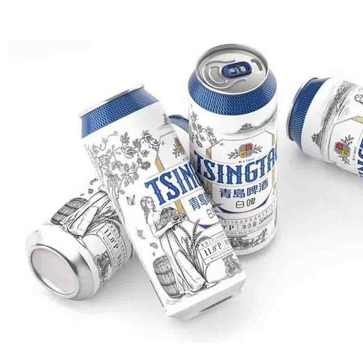 青岛啤酒 白啤11度500ml×12罐啤 商品图2
