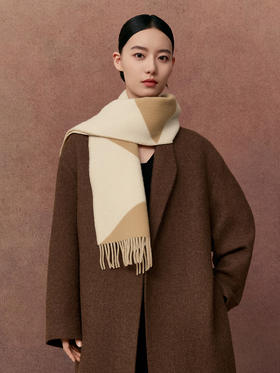 万事利羊毛围巾-几何韵