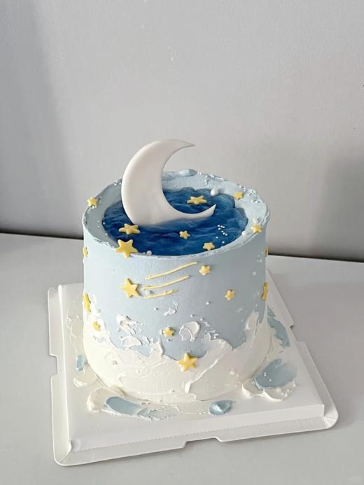 星河｜月亮许愿池蛋糕B款 商品图0