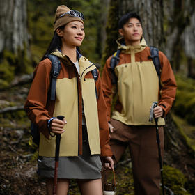 自由基地轻量抗撕裂薄款防静电单层防水连帽冲锋衣户外休闲同情款 NMJ-2013