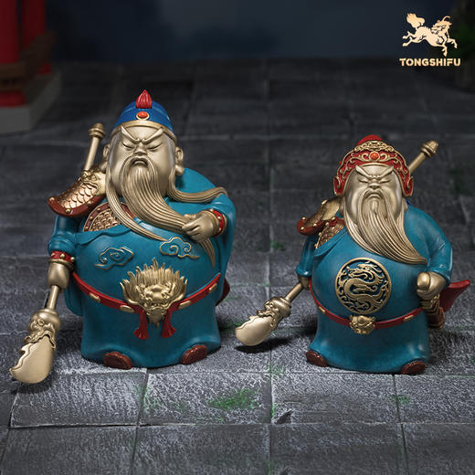 铜师傅《于荣光联名关羽》桌面萌版武财神铜关公摆件 家居 工艺品 商品图0