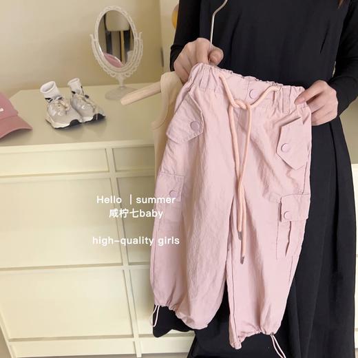 【童趣设计，时尚又可爱~】韩国童装女童套装夏季新款 女孩洋气时髦设计感 背心上衣工装裤-QQ 商品图6