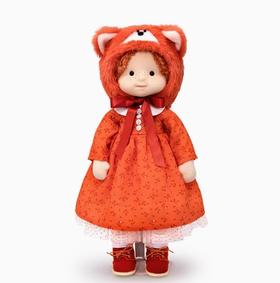 BUDIBASA巴迪宝思手工洋娃娃伊娃+狐狸帽（38 cm）